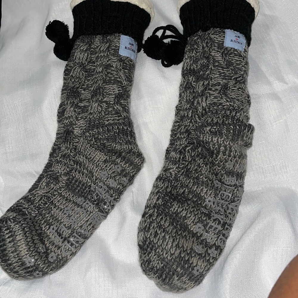 Jane and Bleecker slippers socks